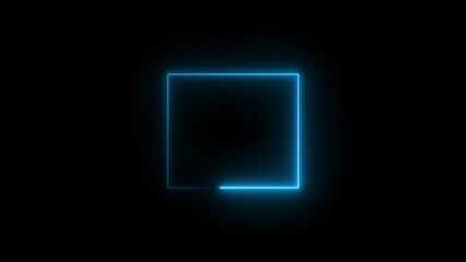 Abstract Glowing Loading Progress Bar Icon Illustration.