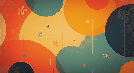 Obraz premium background with circles