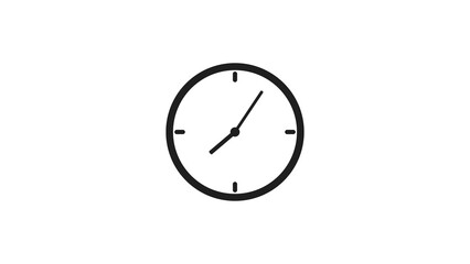 Analog Clock Icon Illustration Background.