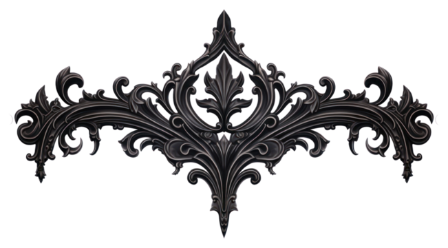 PNG Gothic ornament borders pattern illustration accessories.