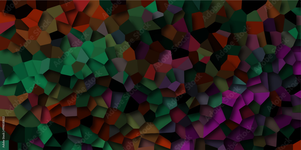 Poster abstract colorful background with polygon or vector frame. texture of geometric shapes with shadows 