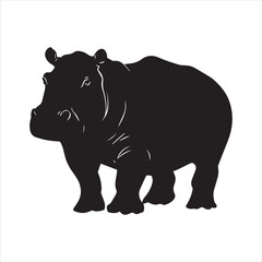 rhino on white background cartoon, animal, vector, illustration, mammal, wild, hippo, rhino, wildlife, bear, nature, zoo, hippopotamus, rhinoceros, art, fun, safari, drawing, comic, elephant, animals,