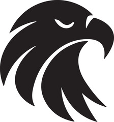 Head of a head of an eagle logo icon vector image
