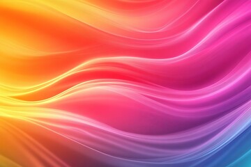 Obraz premium colorful wavy abstract background with vibrant gradients and smooth lines