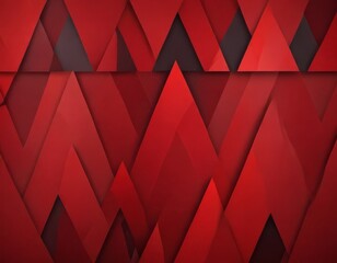 a repeating pattern of red triangles, with some black triangles interspersed, creating a visually striking geometric design