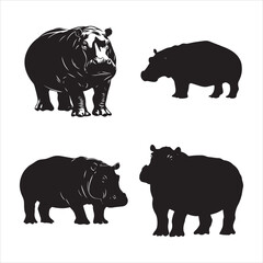 rhino on white background cartoon, animal, vector, illustration, mammal, wild, hippo, rhino, wildlife, bear, nature, zoo, hippopotamus, rhinoceros, art, fun, safari, drawing, comic, elephant, animals,