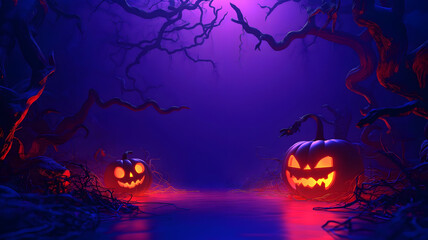 Fototapeta premium Frightening Halloween Backgrounds for Product Displays