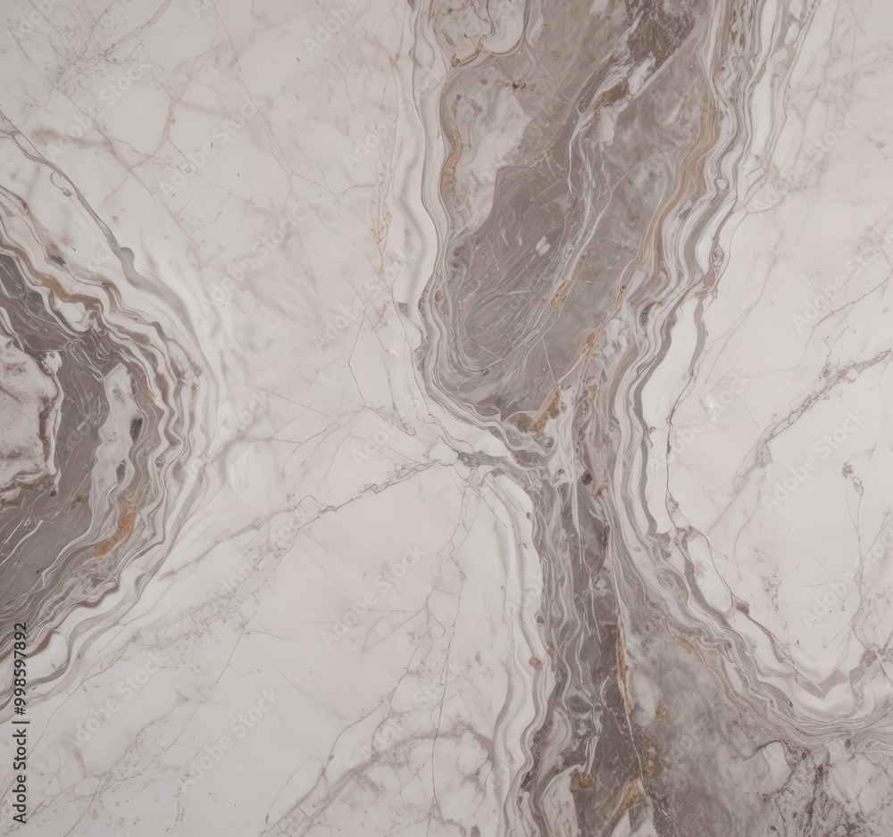 Poster a close-up view marble surface with a swirling pattern of light and dark gray marble, creating a sen