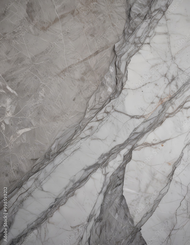 Poster a close-up view marble surface with a textured, gray-colored marble pattern
