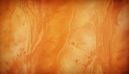 a close-up view textured surface with a marbled pattern of orange and brown hues, resembling the appearance of sand or a natural stone
