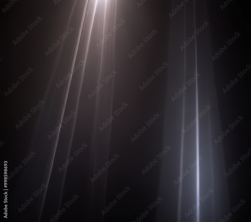 Poster a dramatic lighting effect with bright, white light rays extending diagonally across the frame, crea