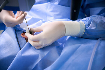 Specialist at his workplace in the operating room