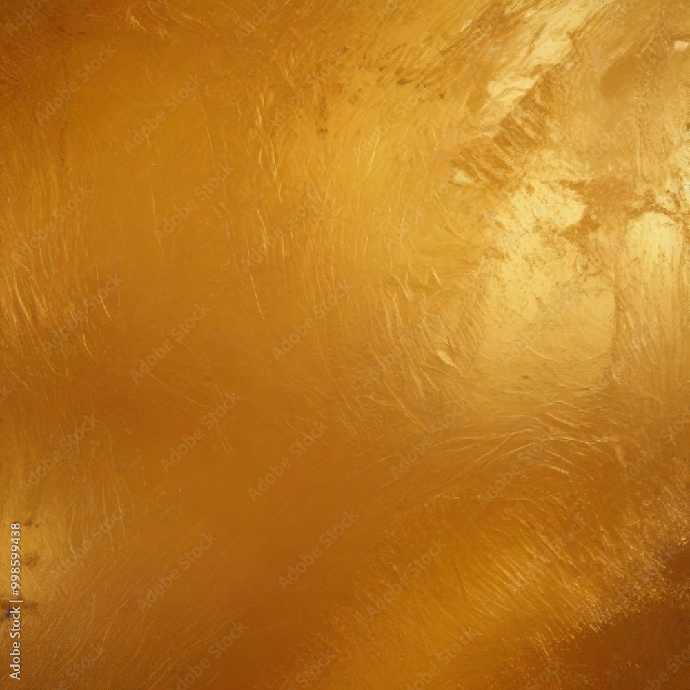 Poster a close-up view textured surface with a golden hue, resembling the appearance metallic or gold-color