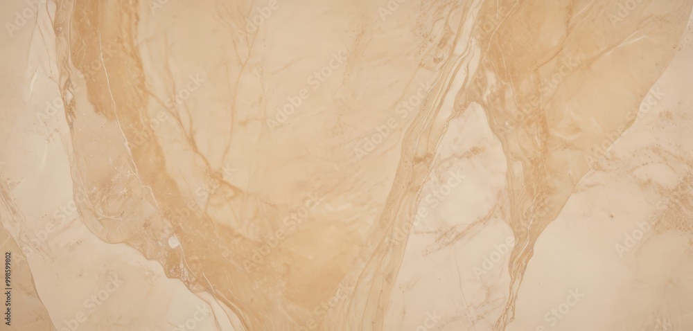 Poster a close-up view marble surface with a light beige color and a subtle pattern of swirls and lines