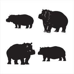 rhino on white background cartoon, animal, vector, illustration, mammal, wild, hippo, rhino, wildlife, bear, nature, zoo, hippopotamus, rhinoceros, art, fun, safari, drawing, comic, elephant, animals,