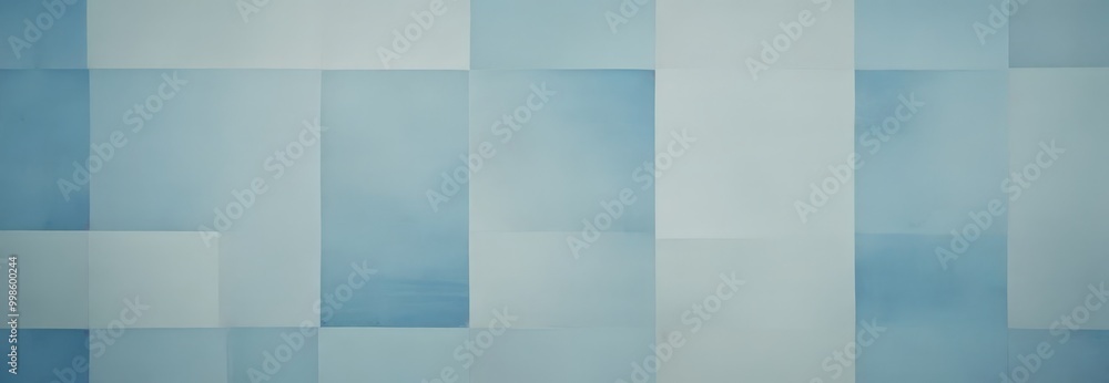 Fototapete a grid of blue squares, with varying shades of blue, creating a visually appealing abstract pattern
