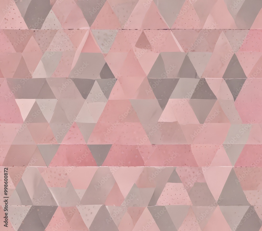 Aufkleber a repeating pattern of pink and gray triangles arranged in a grid-like fashion, creating a visually appealing and harmonious design