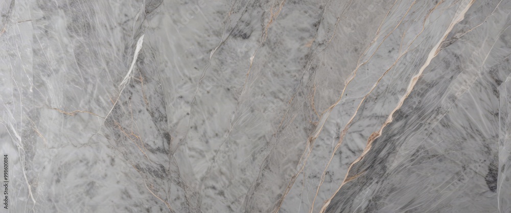 Poster a close-up view marble surface with a textured and patterned appearance, featuring a mix of gray and white hues