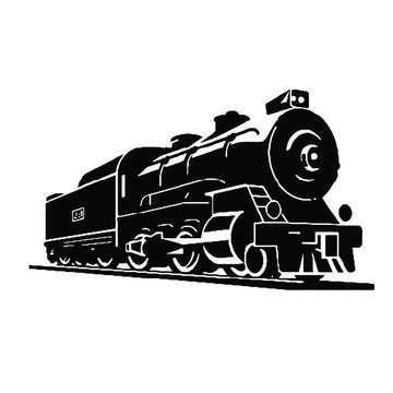 recommend clip art: Locomotive Train silhouette  Illustration
