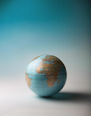 Small globe isolated on clean background