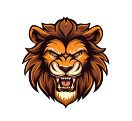 logo on the theme of animals with Lion in mascot style.