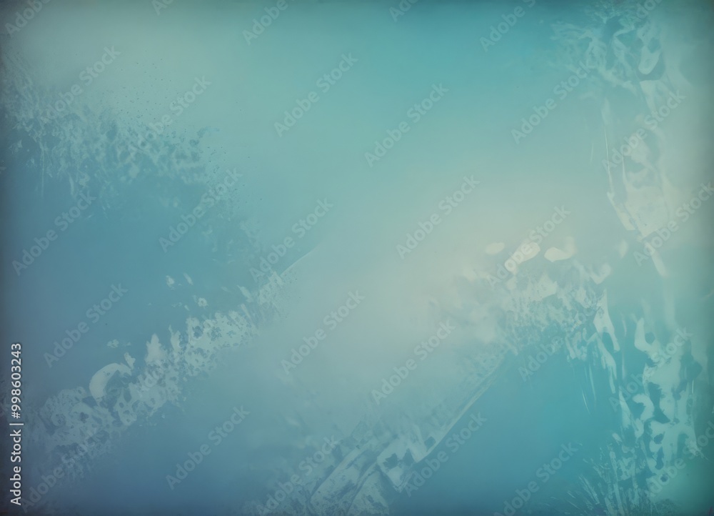 Leinwandbilder a textured, abstract background with a gradient of blue and green hues, creating a sense of depth an
