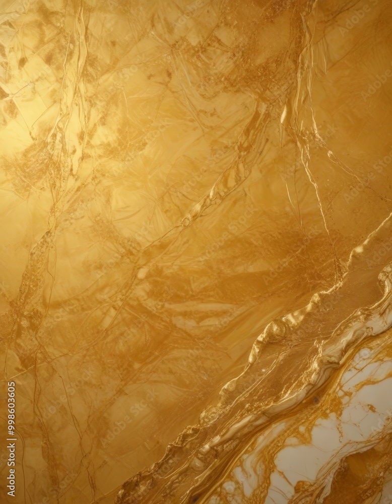 Leinwandbilder a close-up view marble surface with a golden, textured pattern the marble exhibits a marbled effect,