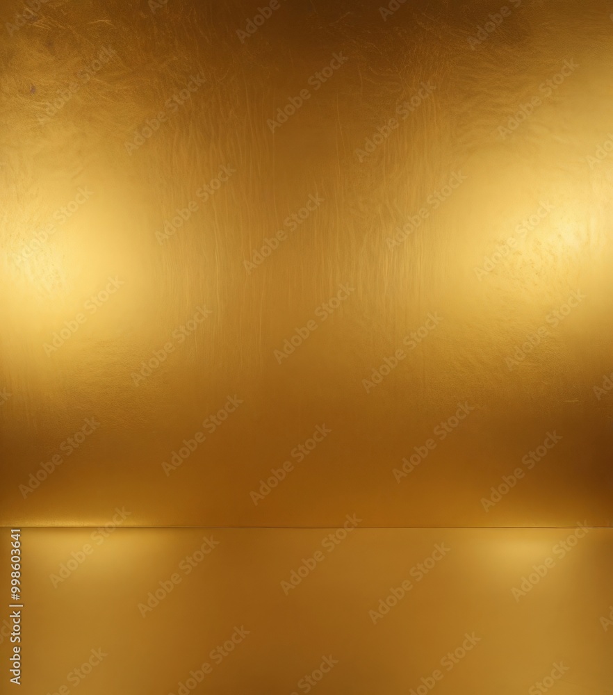 Leinwandbilder a golden background with a reflective surface, creating a warm and inviting atmosphere
