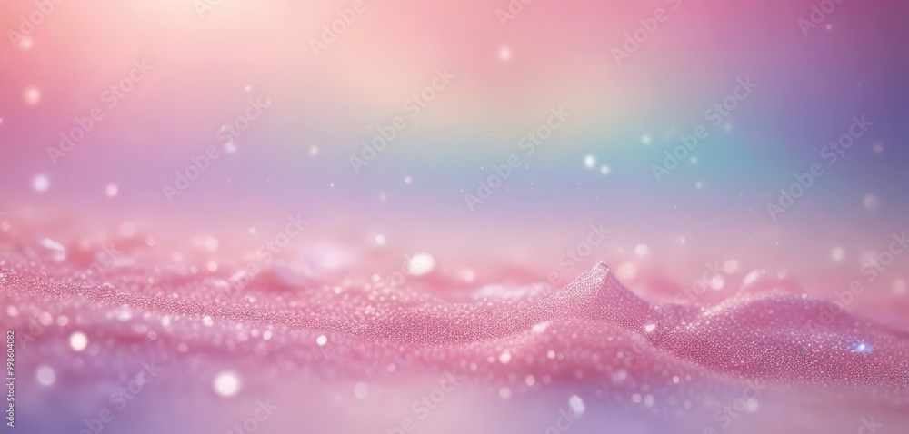 Fototapete a close-up view textured surface with a pink and purple gradient background, creating a dreamy and ethereal atmosphere