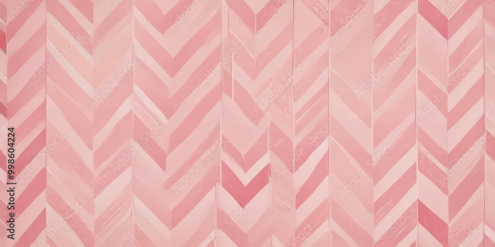 Poster a close-up view patterned surface with a repeating geometric design in shades of pink and white