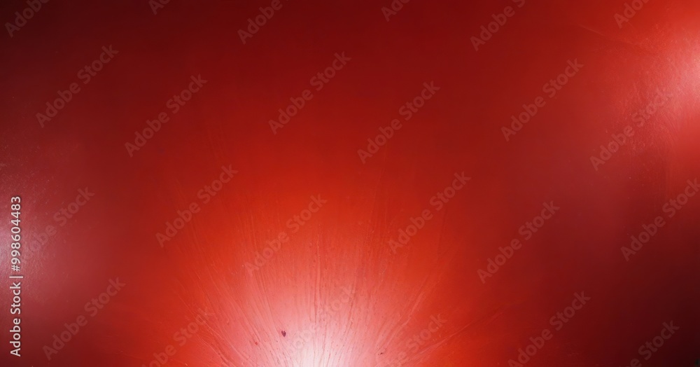 Poster a red background with a bright, white light shining from the bottom right corner, creating a dynamic and visually striking effect
