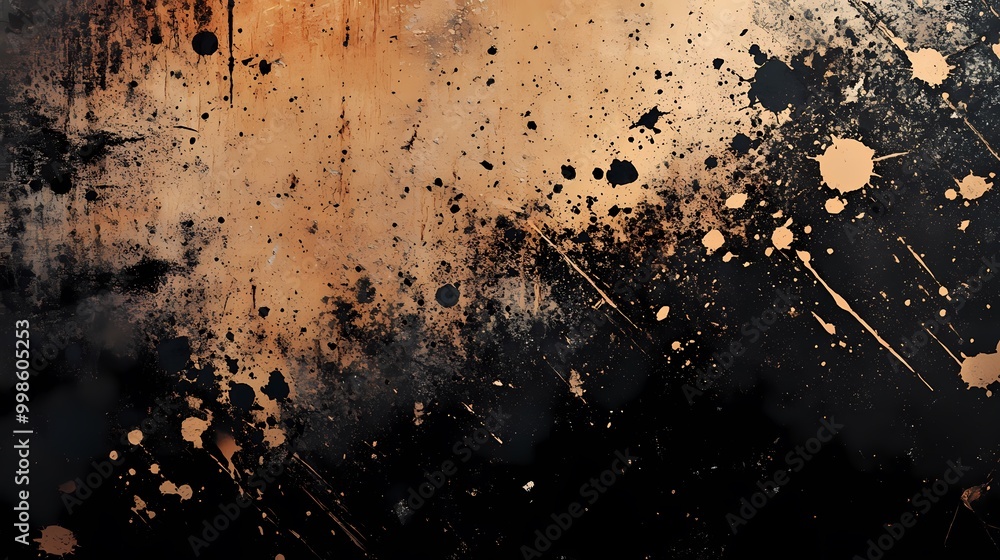 Poster grunge abstract background with splatters and scratches