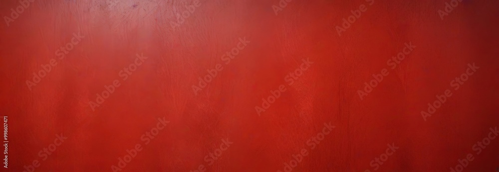 Poster a close-up view red surface, possibly a wall or a canvas, with a textured and slightly rough appeara