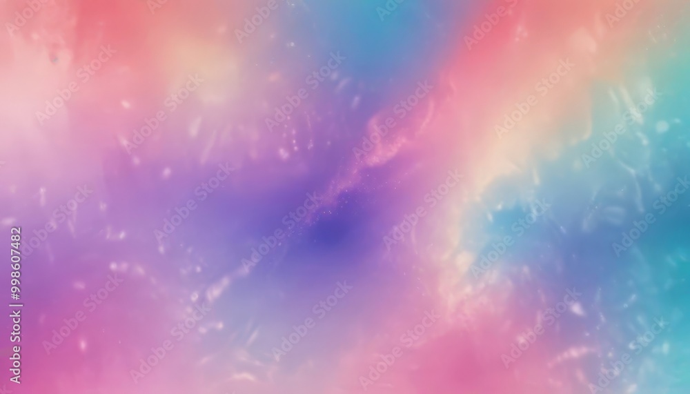 Poster a vibrant, abstract background with a gradient of pink, purple, blue, and white colors the colors ar
