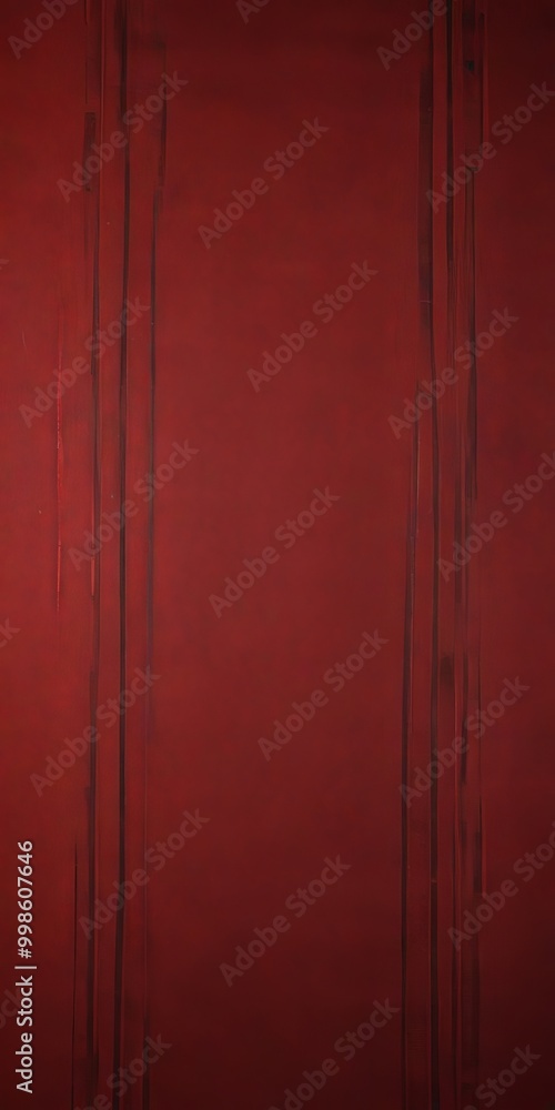 Poster abstract painting with vertical lines and a red background