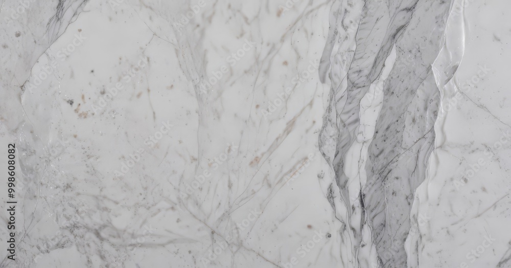 Aufkleber a close-up view marble surface with a textured, white and gray marble pattern