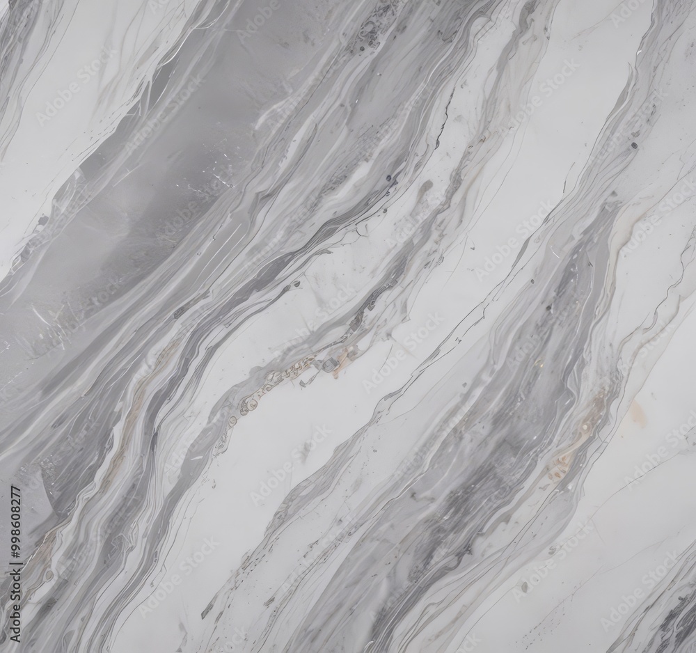 Poster a close-up view marble surface with a marbled pattern of gray and white marble