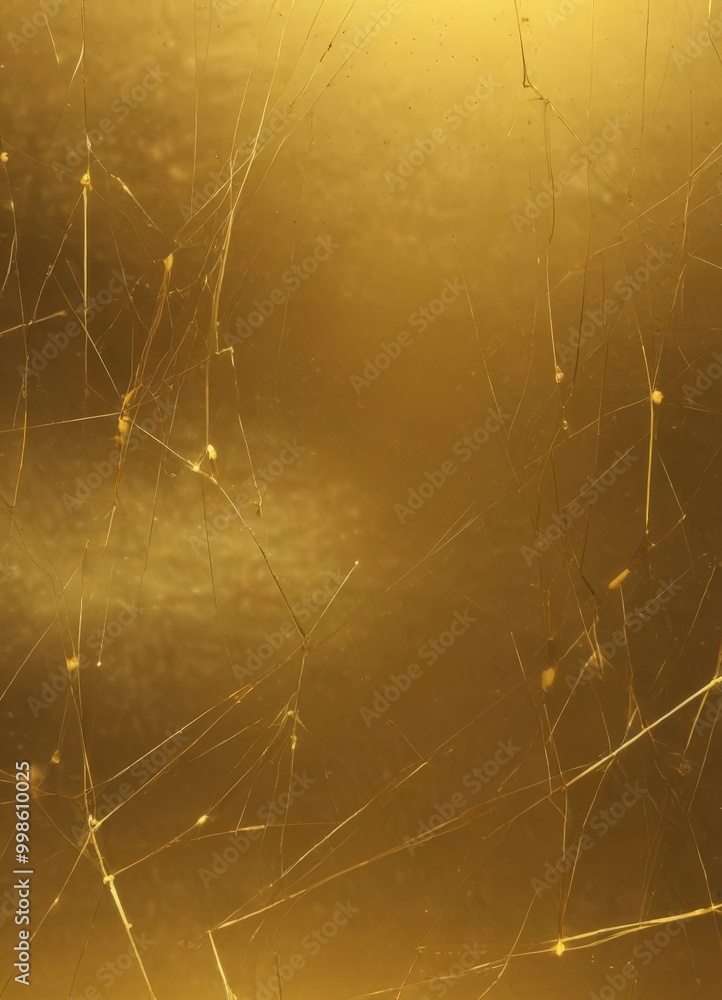 Aufkleber a close-up view textured golden surface, with a golden hue and intricate patterns created by the interplay of light and shadow
