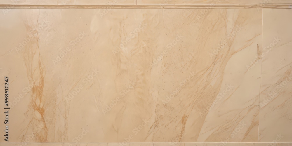 Aufkleber a close-up view marble wall, with a light beige color and a subtle pattern of veins and swirls