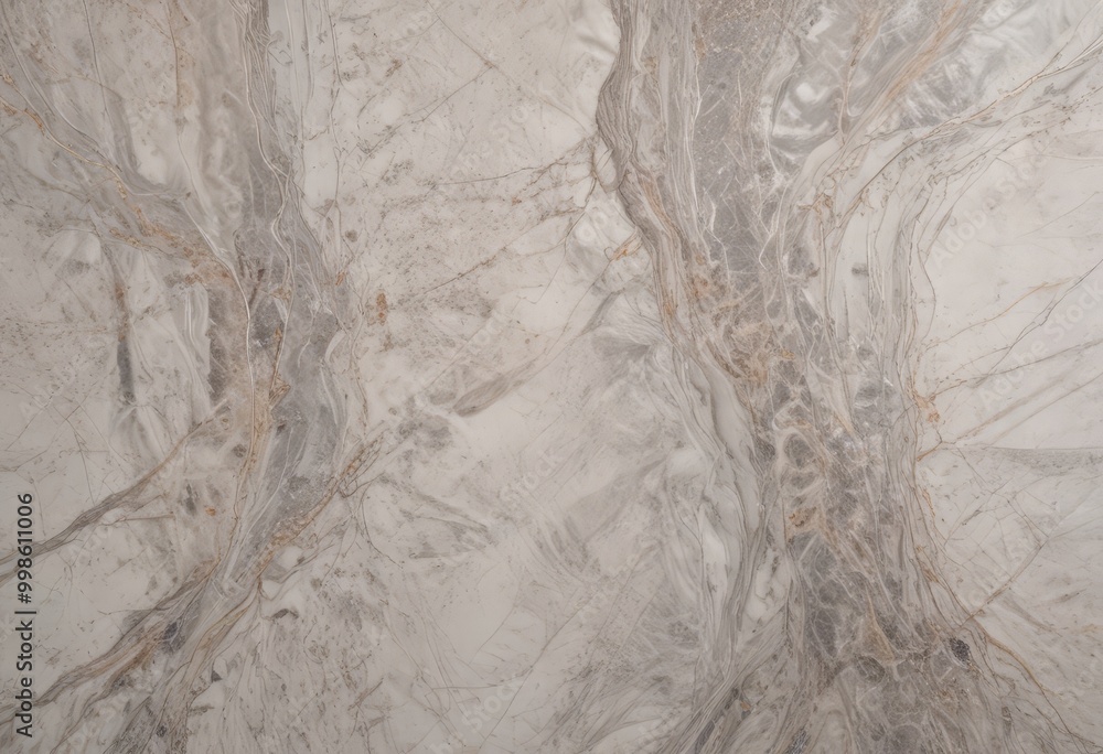 Aufkleber a close-up view marble surface with a textured, swirling pattern of light and dark gray marble