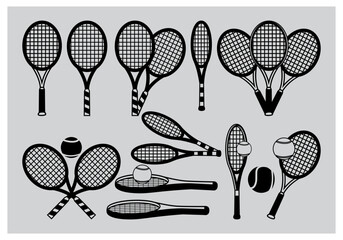 Tennis Racket Svg, Tennis Racket Silhouette, Sports, Tennis Racket Outline, Tennis Racket Sports, Racket Svg, Racket Silhouette ,Vector, Clipart, 