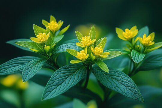 Close-up of Vibrant Dogweed Plants Showcasing Lush Green Foliage and Intricate Leaf Patterns