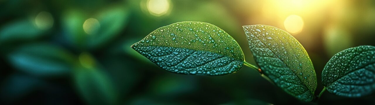 Close-Up of Vibrant Madua Leaves Showcasing Intricate Patterns and Lush Greenery in Nature