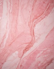 Fototapeta premium a close-up view pink marble surface with a swirling pattern of lines and curves, creating a sense of movement and texture