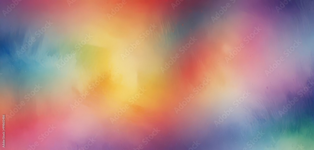 Aufkleber a vibrant abstract background with a gradient of colors, transitioning from warm hues at the top to cool tones at the bottom The colors are blurred, creating a sense of