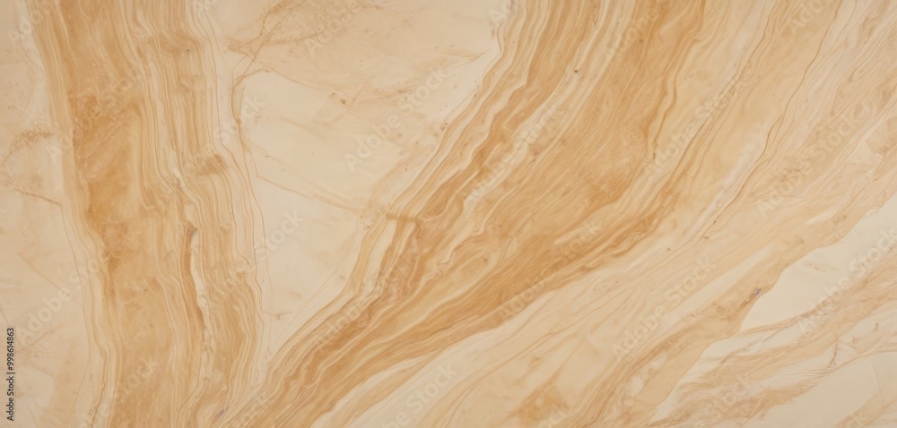 Aufkleber a close-up view marble surface with a swirling pattern of light and dark brown hues, creating a sense of movement and texture