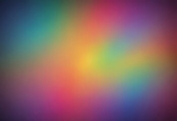 The displays a vibrant gradient background, transitioning from a deep blue at the top left to a warm orange at the bottom right, with a gradient of pink, yellow, green,