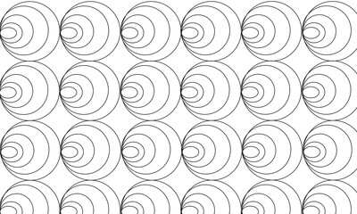 abstract circles chain together background isolated on white paper