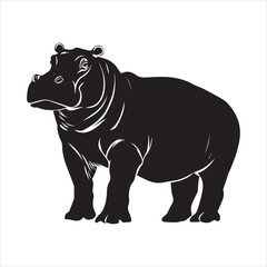 rhino on white background cartoon, animal, vector, illustration, mammal, wild, hippo, rhino, wildlife, bear, nature, zoo, hippopotamus, rhinoceros, art, fun, safari, drawing, comic, elephant, animals,