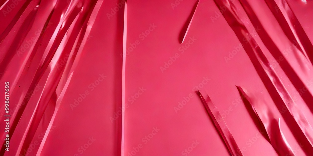Aufkleber a close-up view pink surface with a diagonal pattern of vertical and horizontal lines, creating a sense of movement and depth